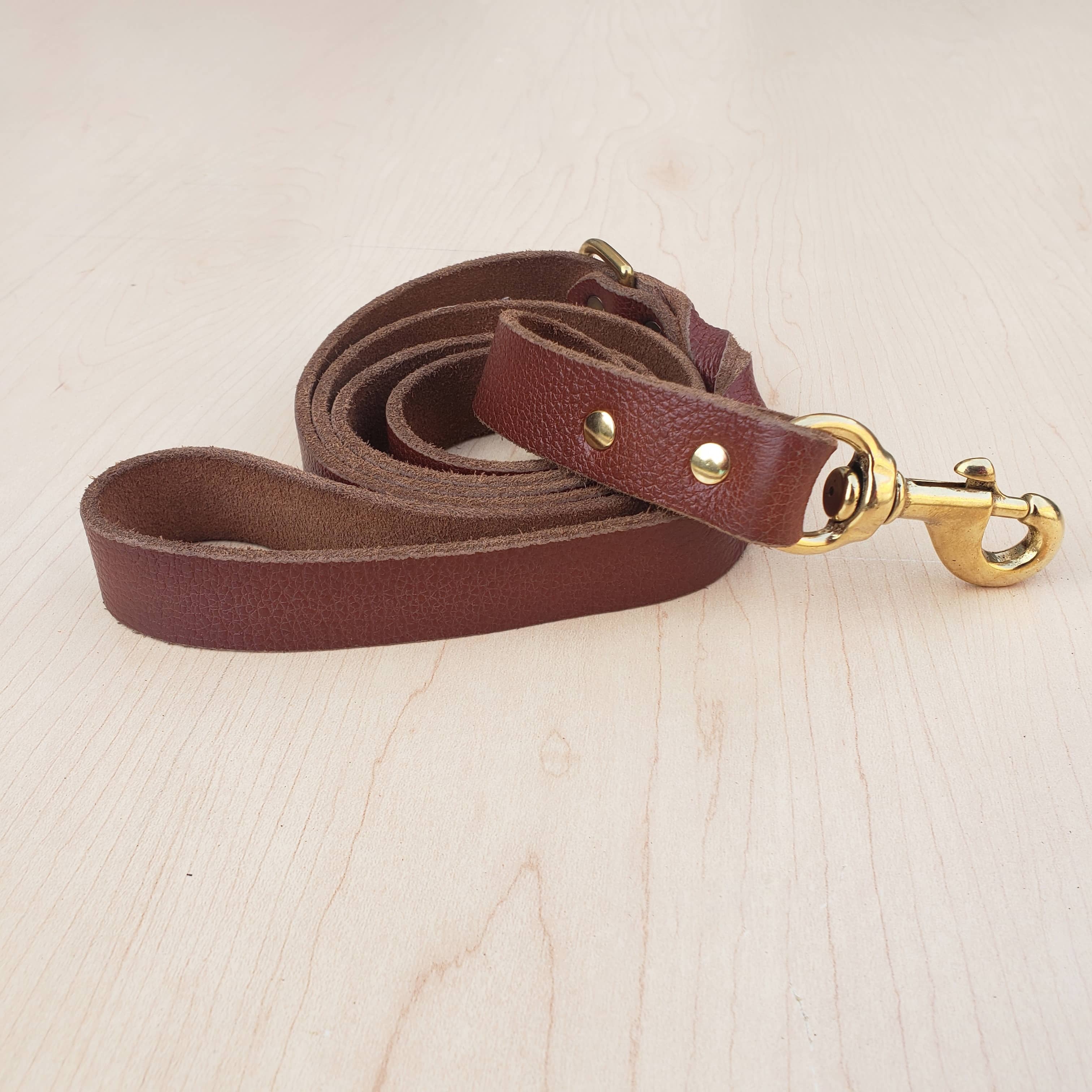Black Braided Leather Dog Leash 60'' - Made in Canada - Image 7