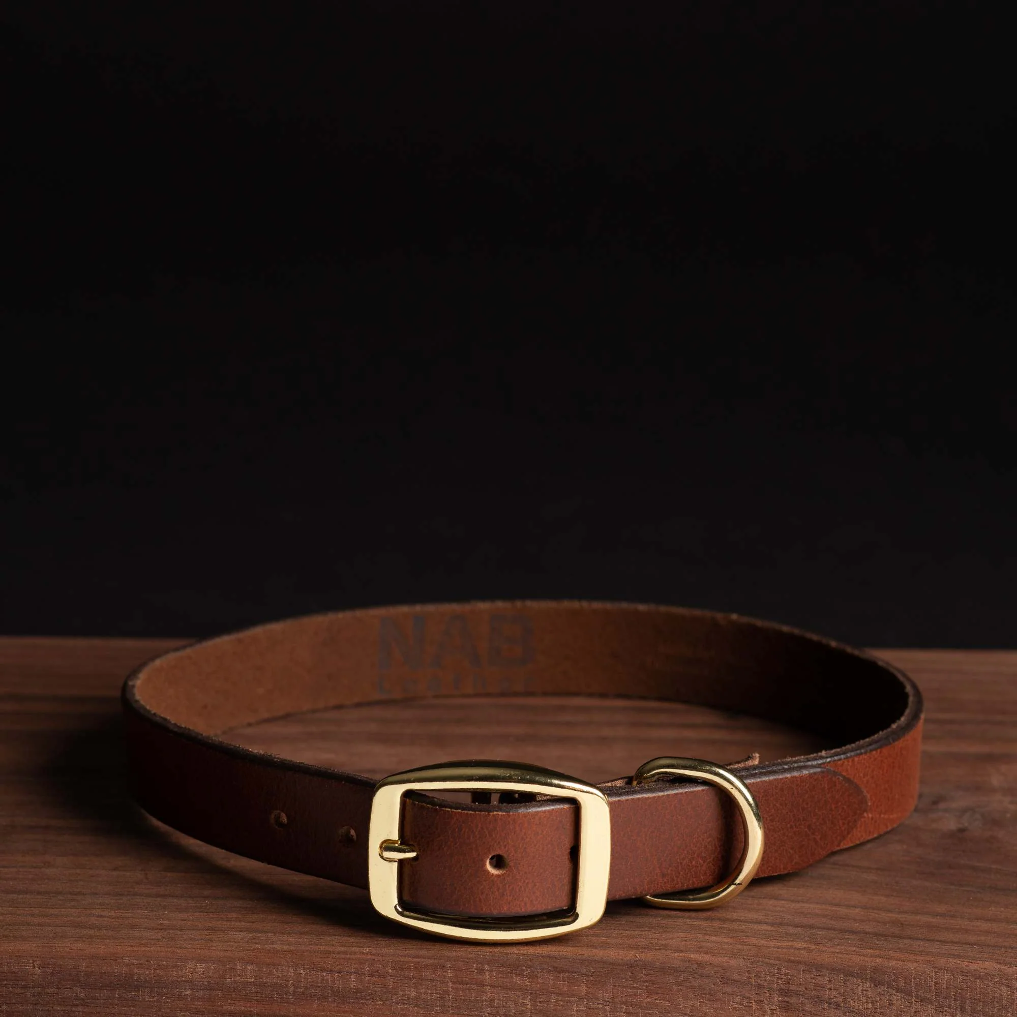 Rover - Classic Black Full-Grain Leather Dog Collar - Image 3