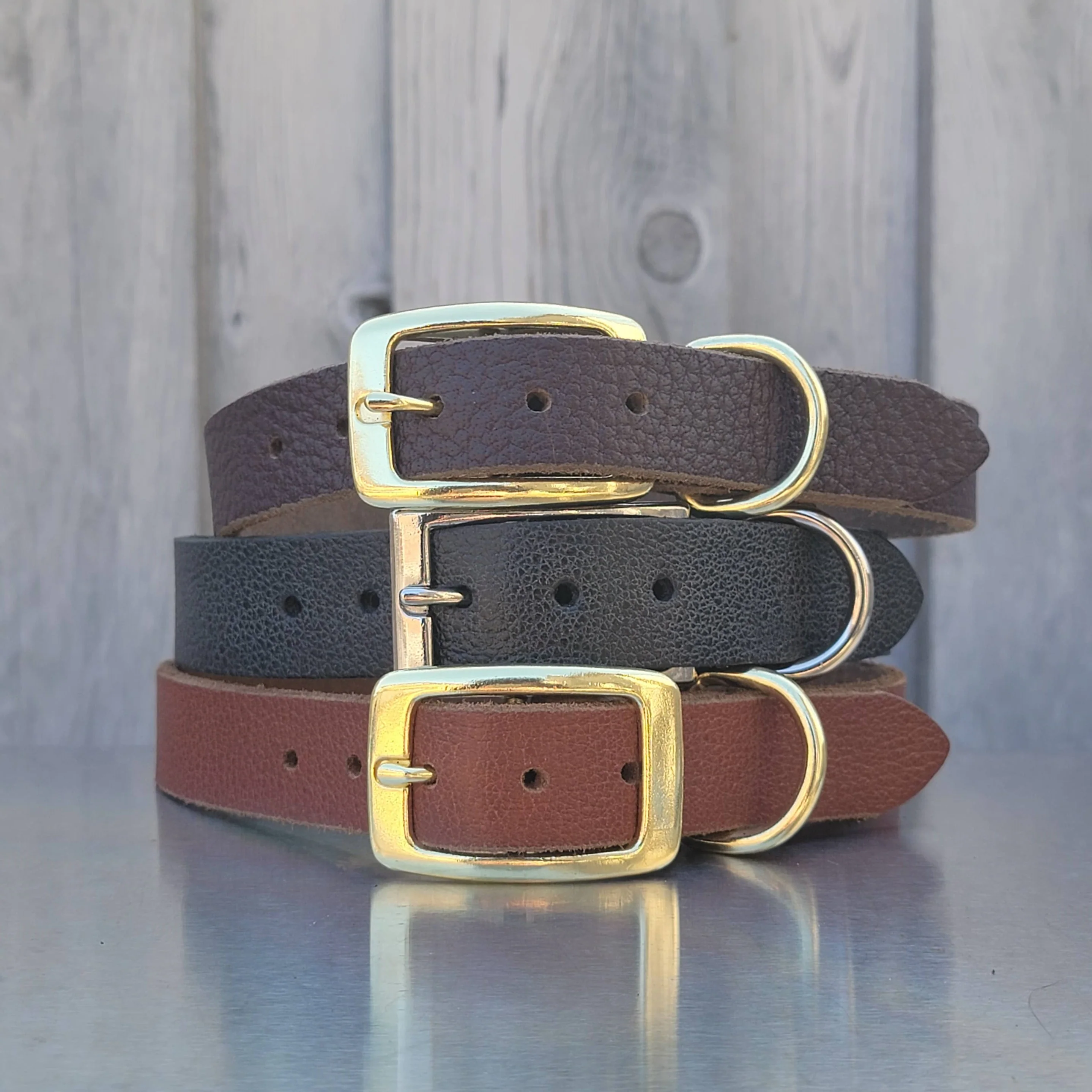 Rover - Classic Black Full-Grain Leather Dog Collar - Image 6