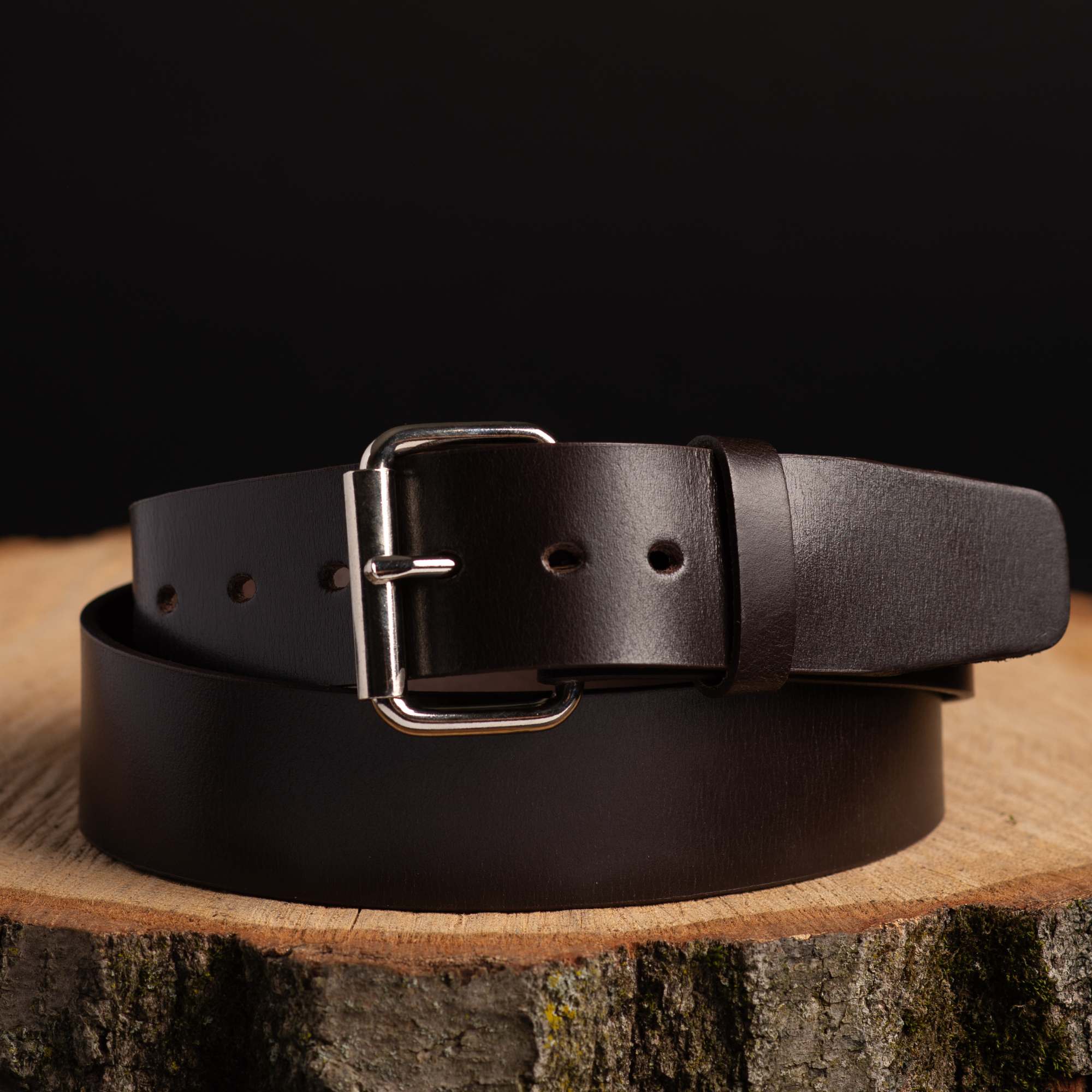 Brown 45 mm 100% Full Grain Bridle Leather Belt for Jeans - Image 3