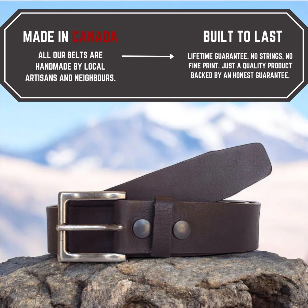 The Long Haul Belt - Brown Classic 100% Full-Grain Leather Belt - Image 9