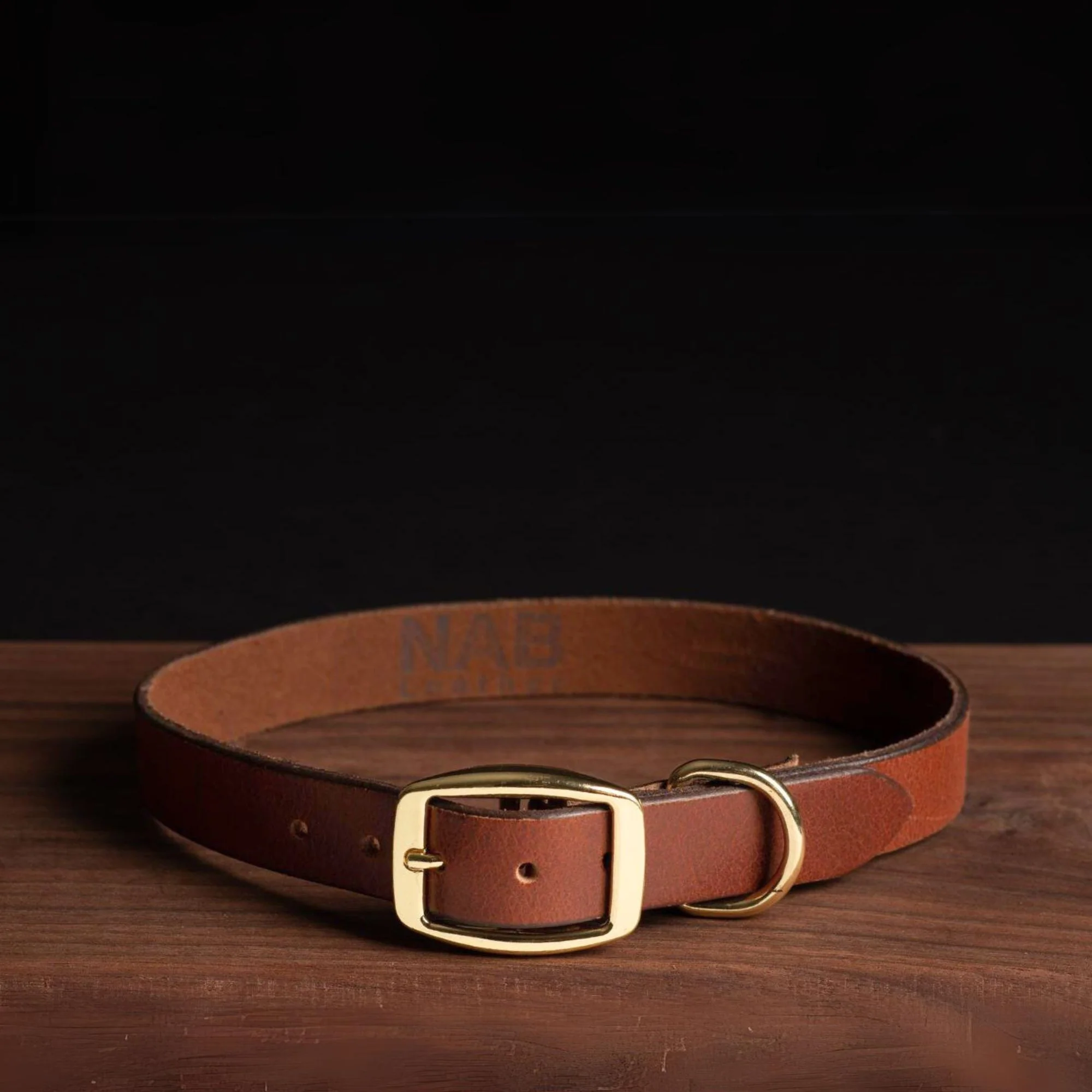 Rover - Classic Brown Full-Grain Leather Dog Collar - Image 4
