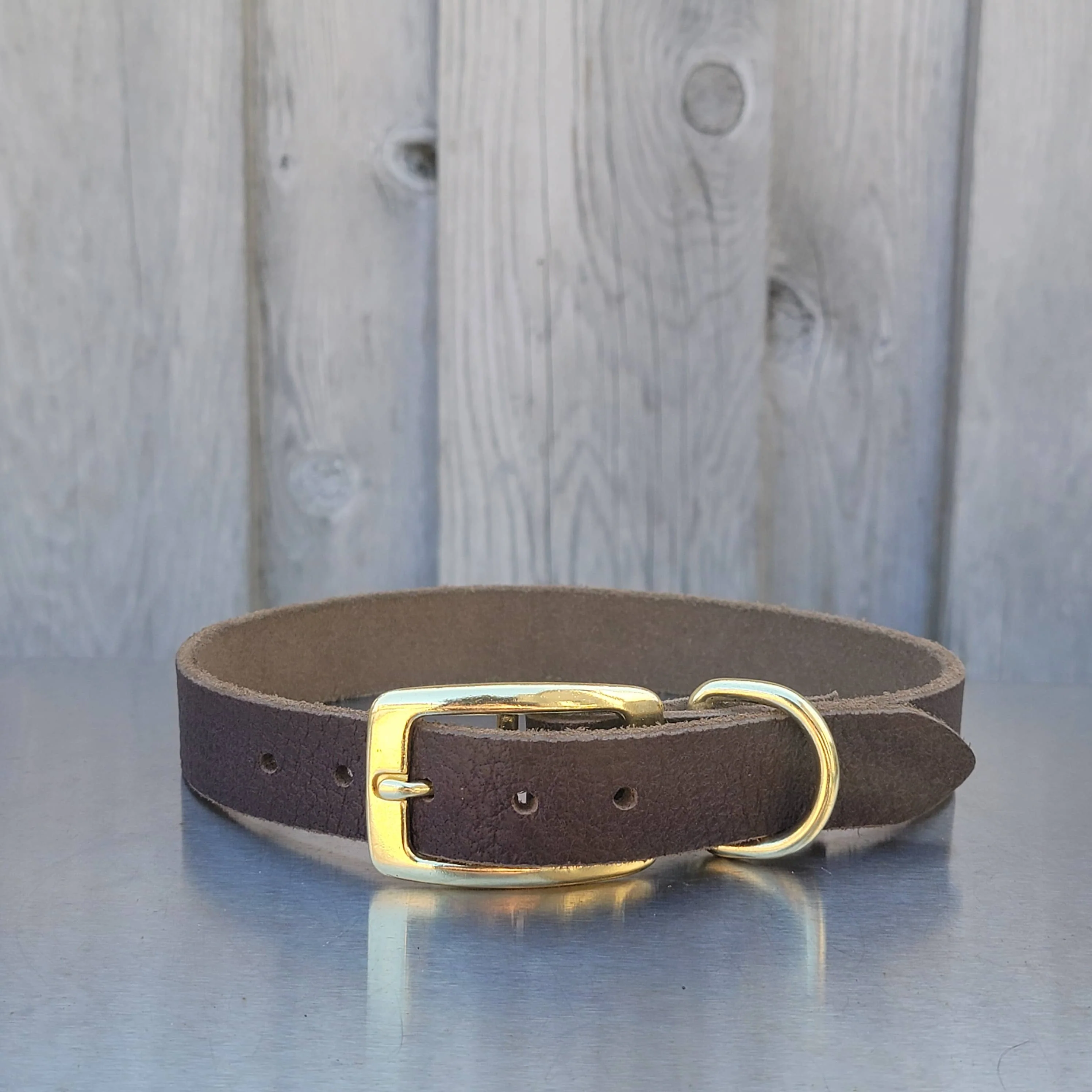 Rover - Classic Brown Full-Grain Leather Dog Collar - Image 7