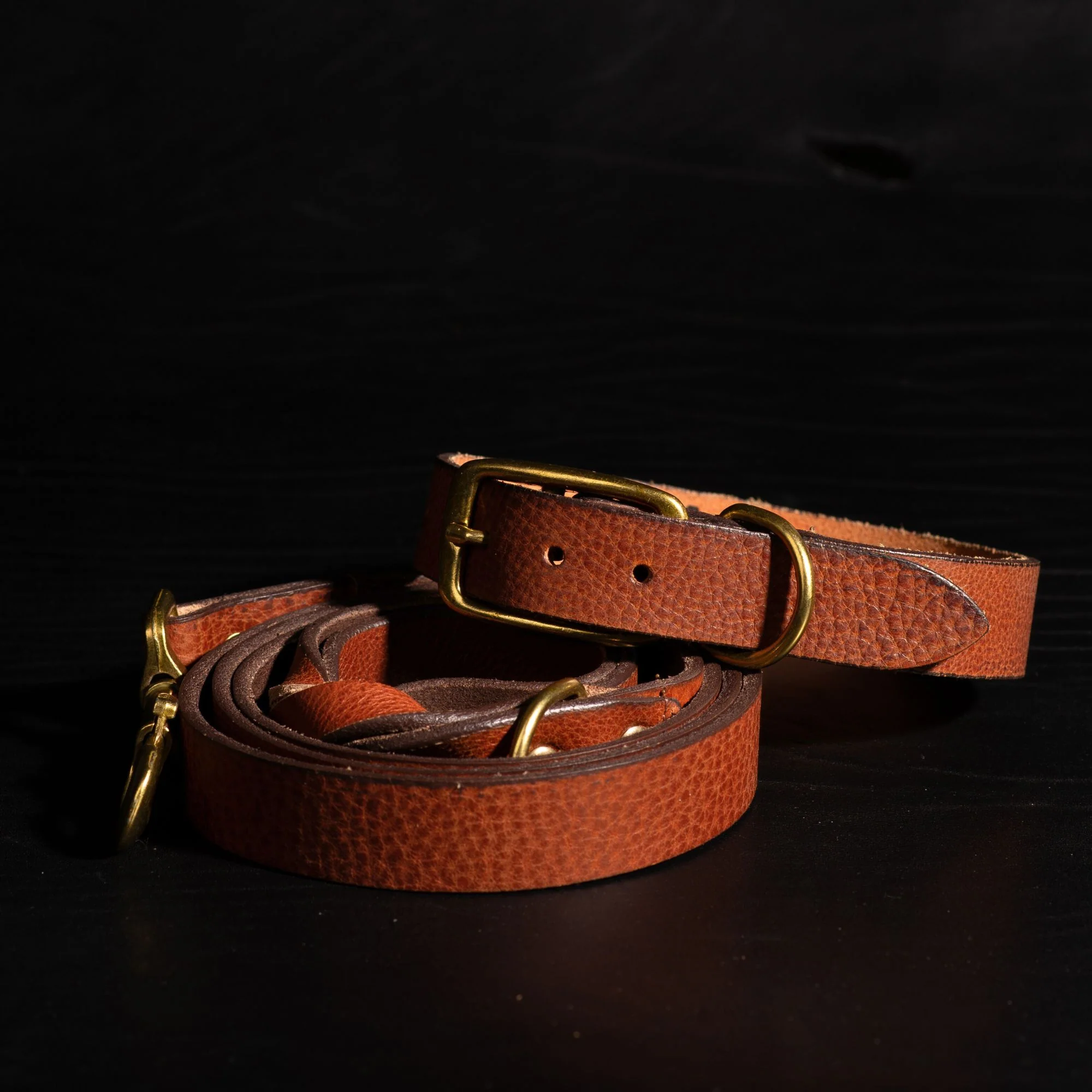 Rover Leather Dog Leash and Collar Set - Image 4