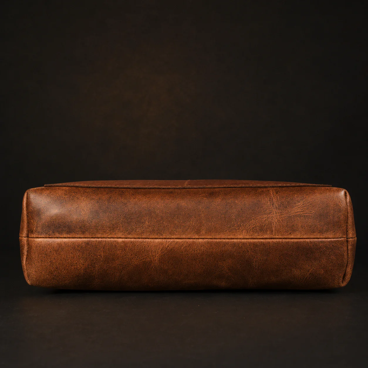 Classic Cognac Leather Tote Bag - Image 10