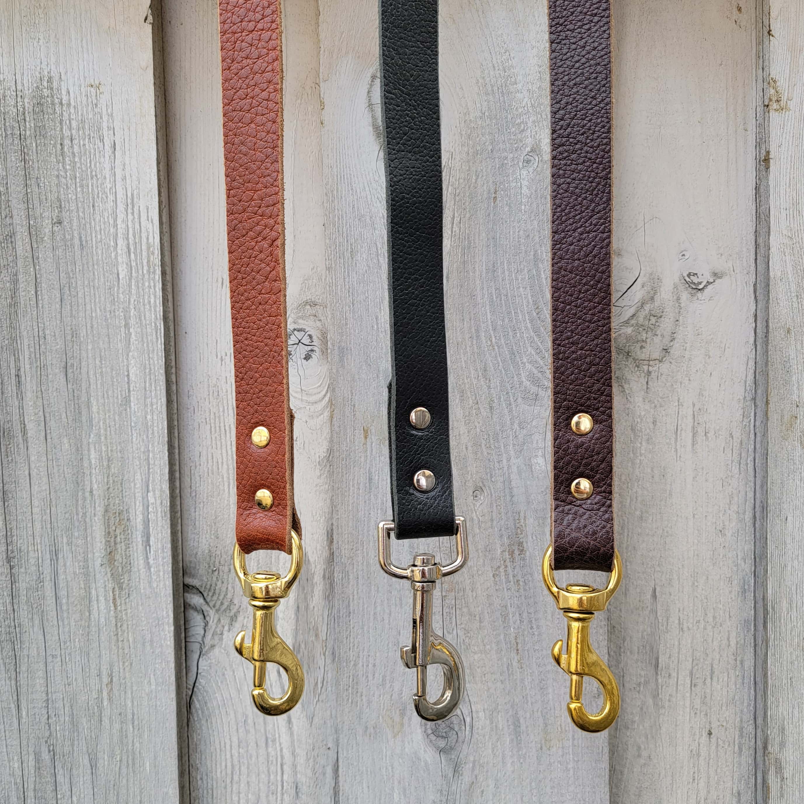 Cognac Braided Leather Dog Leash 60'' - Made in Canada - Image 8