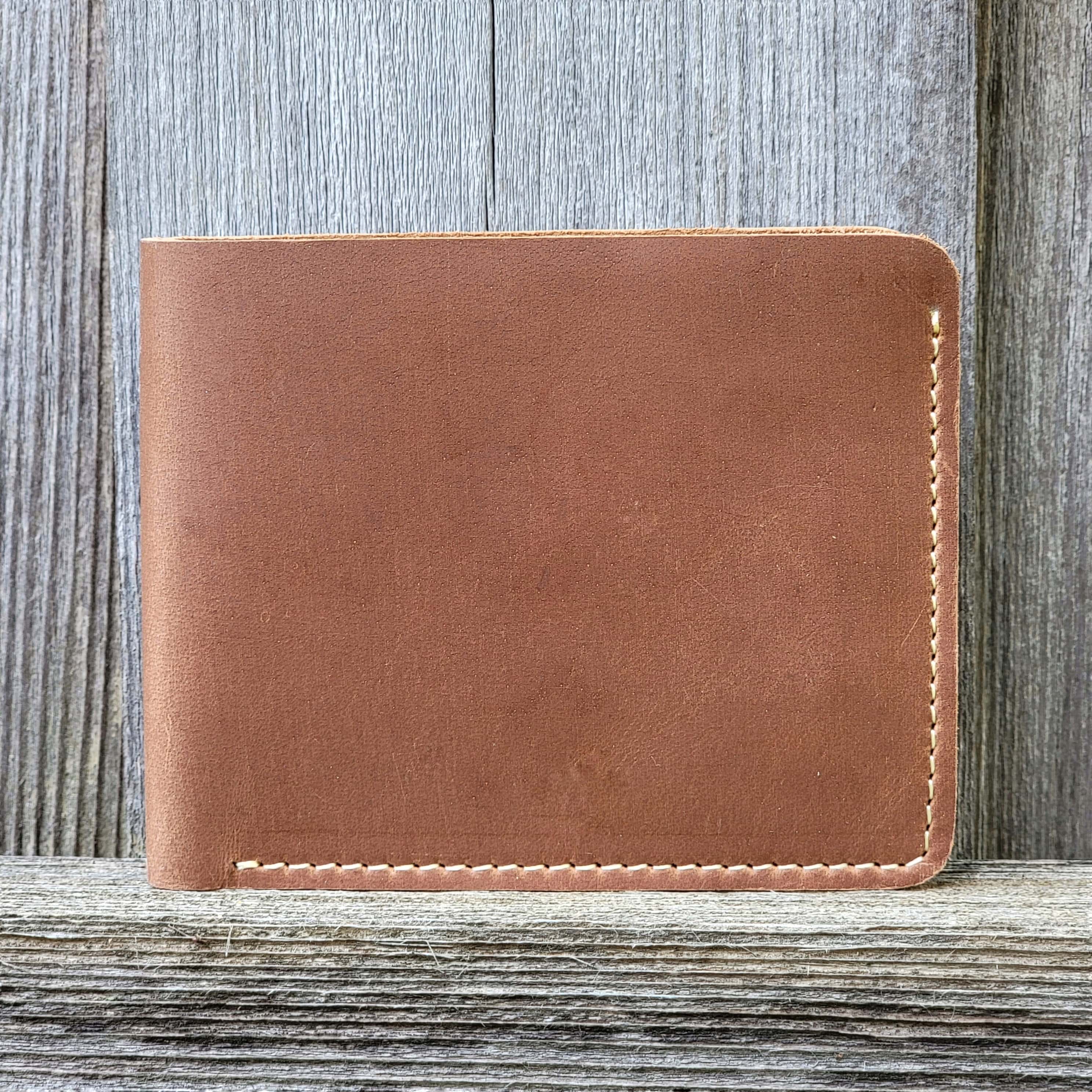 Black Full Grain Leather Wallet with Coin Pouch - Made in Canada - Image 5