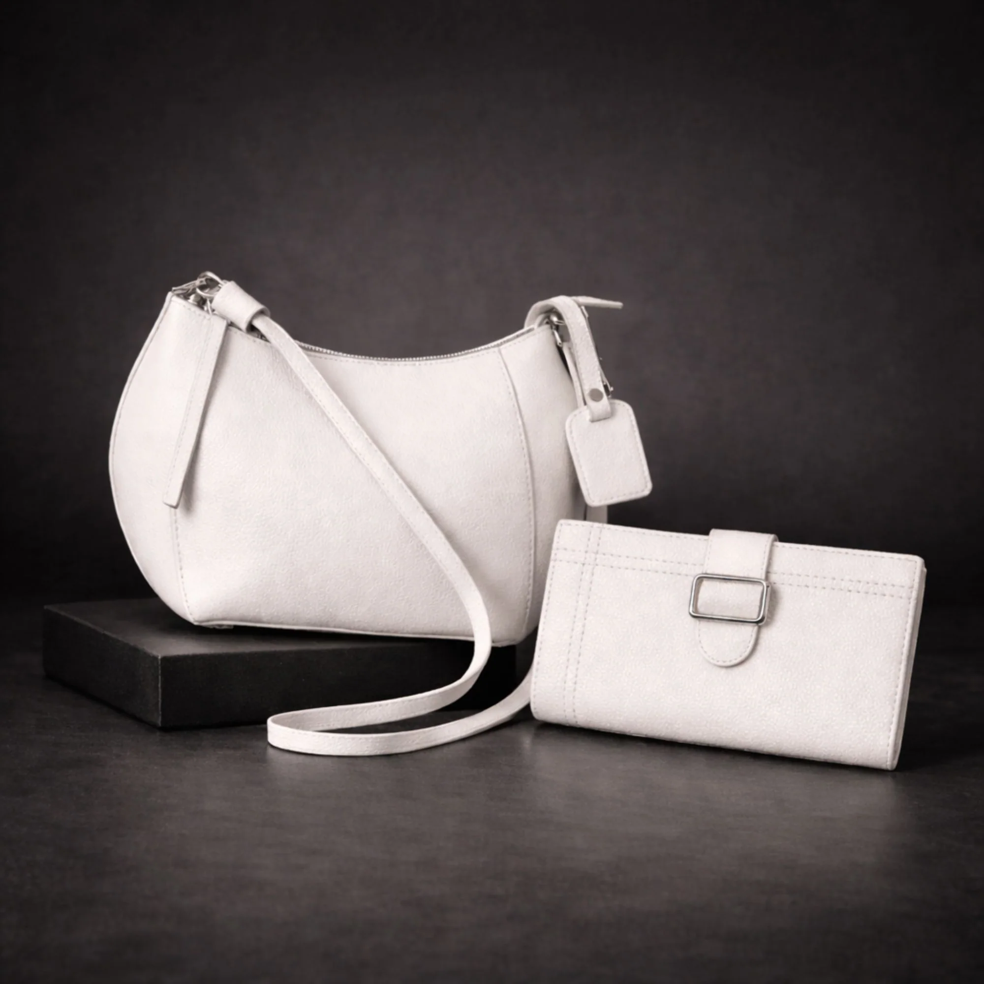 Empress + Madison - Women's Premium Pebble Grain Leather 2 PC Set - Image 4