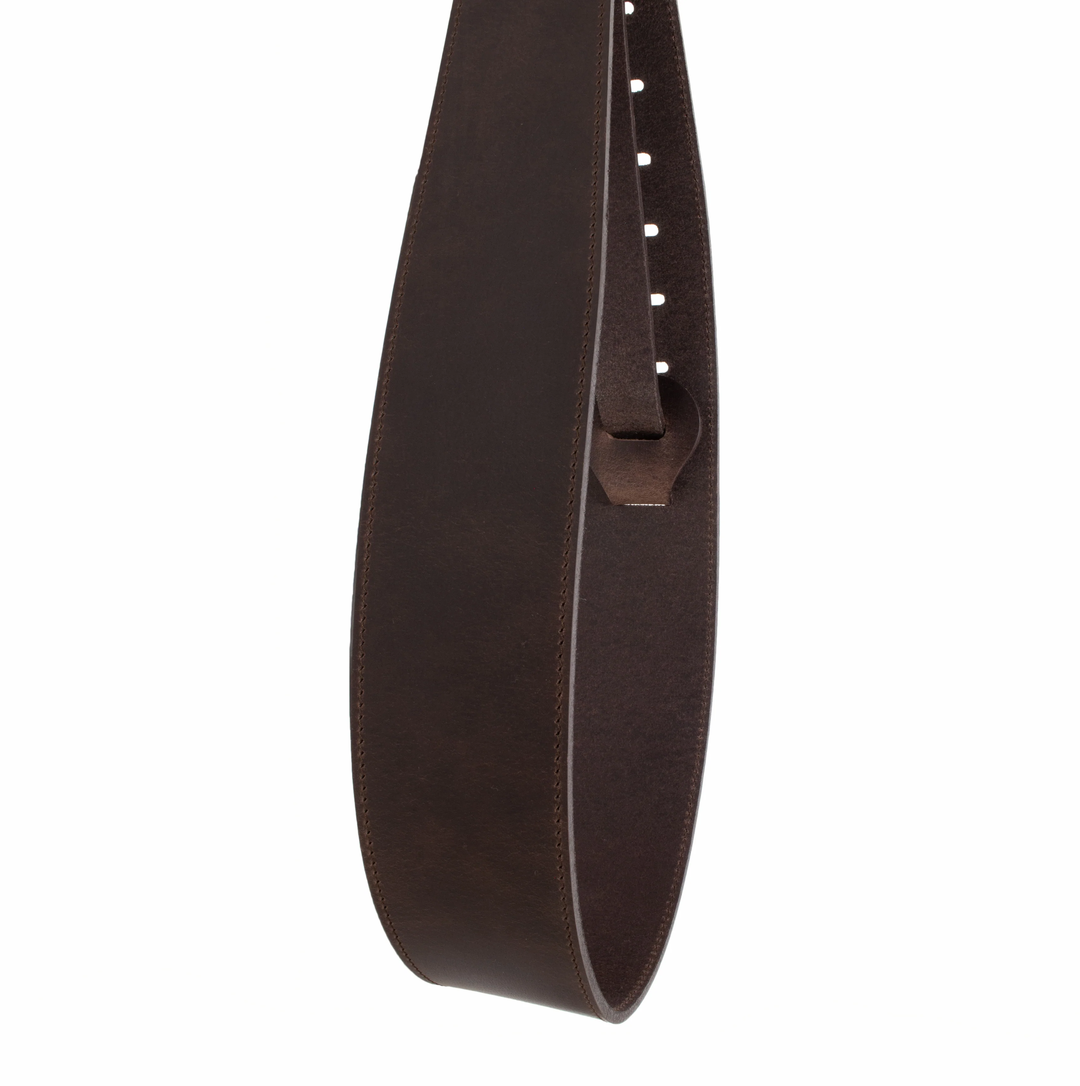 The Legend - Heavyweight Black Smooth Full Grain Leather Guitar Strap - Image 7