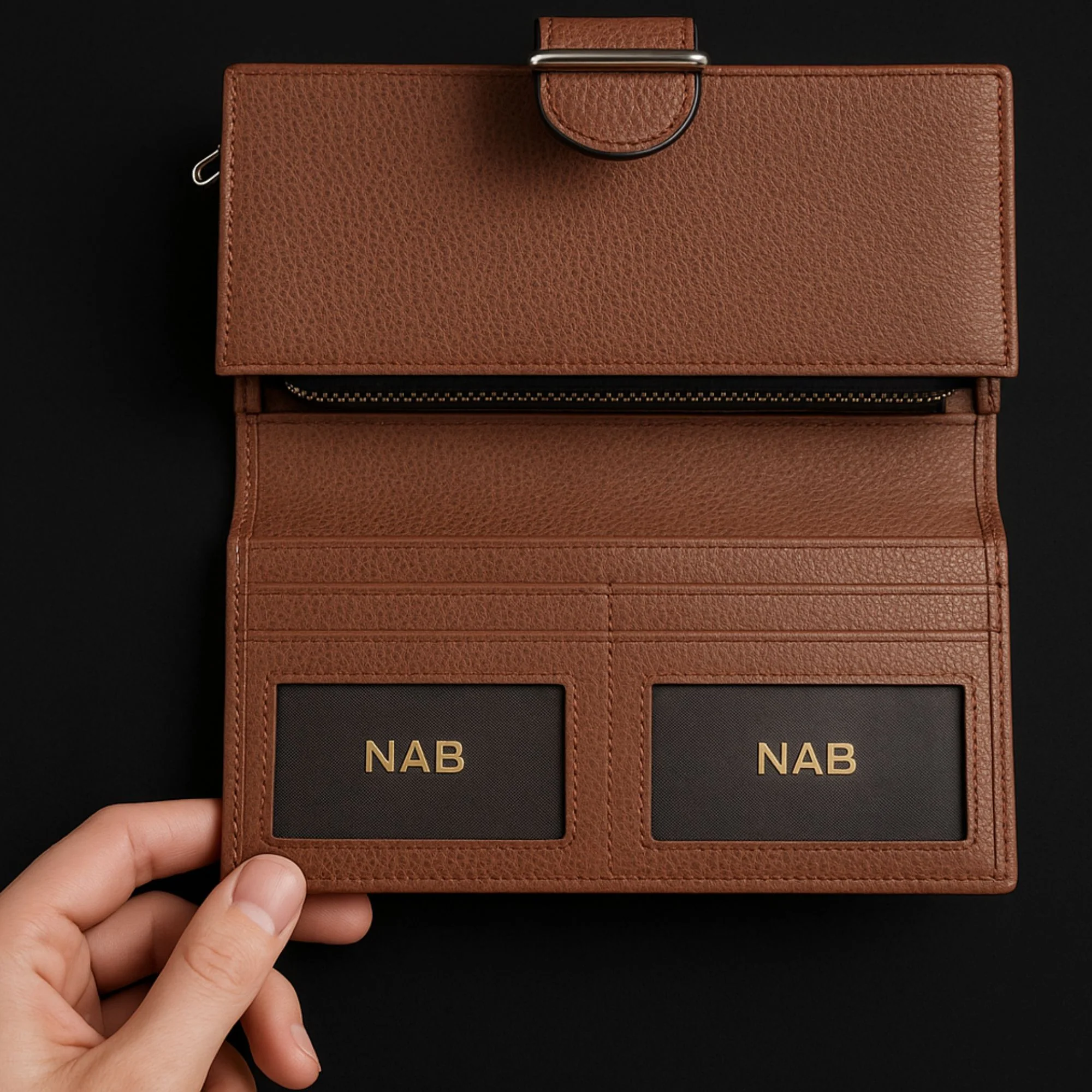 Madison - Women's Premium Pebble Grain Leather Wallet - Image 4
