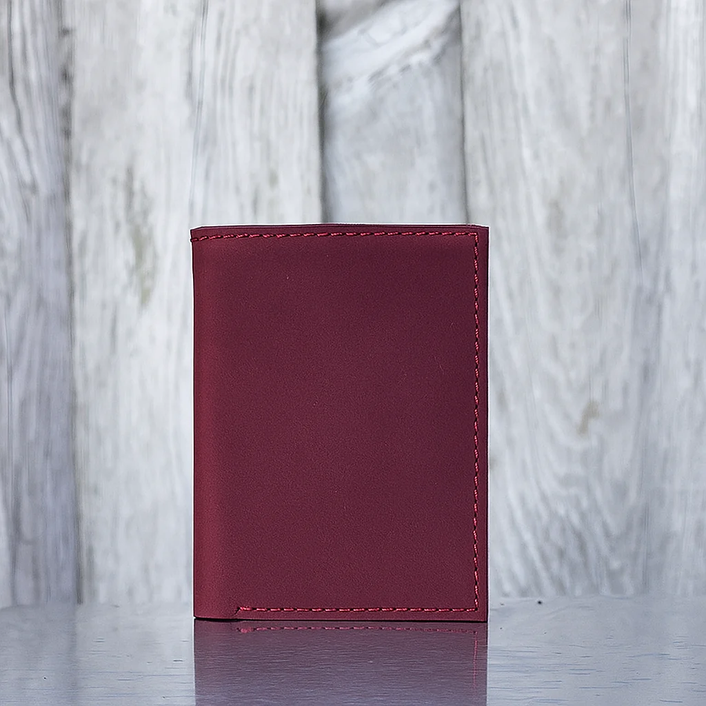 Meraki - Engraved Black Full Grain Leather Trifold Wallet - Image 9