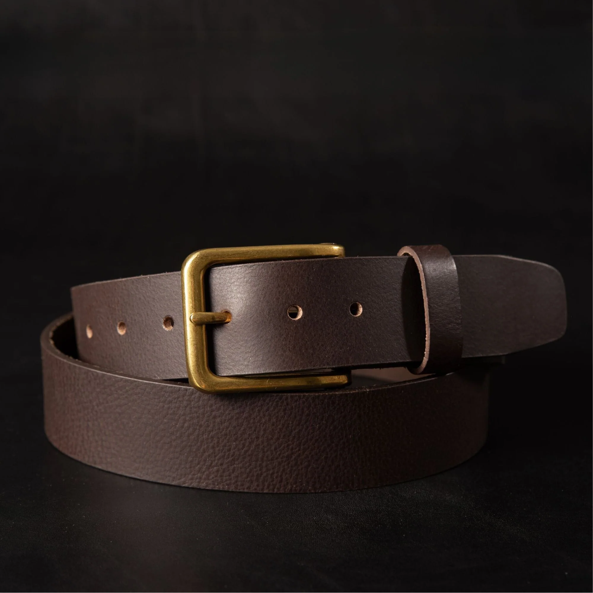 The Alchemist Belt - Brown Leather Belt With Gold-Tone Buckle - Image 8