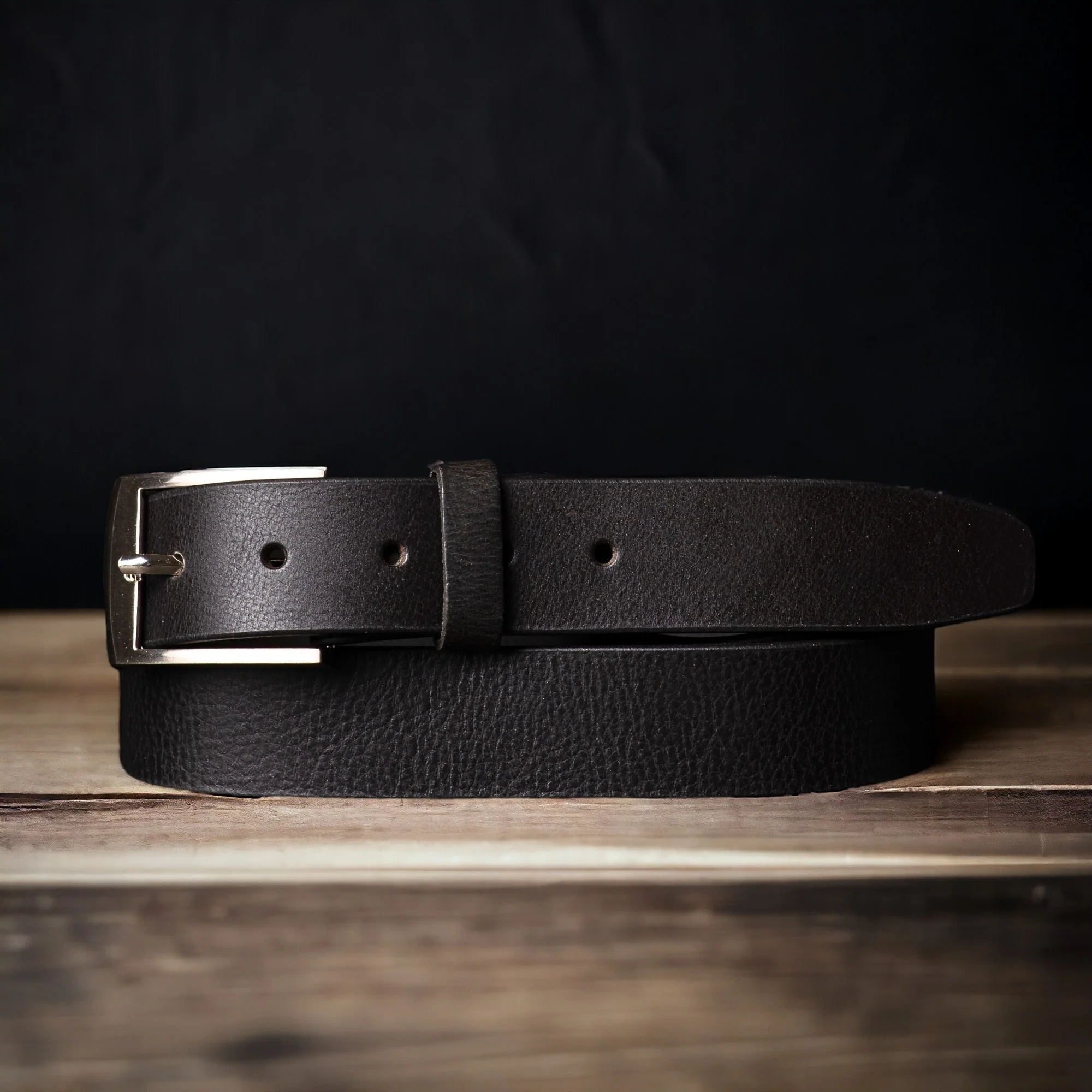 The Crest Belt - Slim Brown 35mm 100% Full-Grain Leather Belt - Image 6