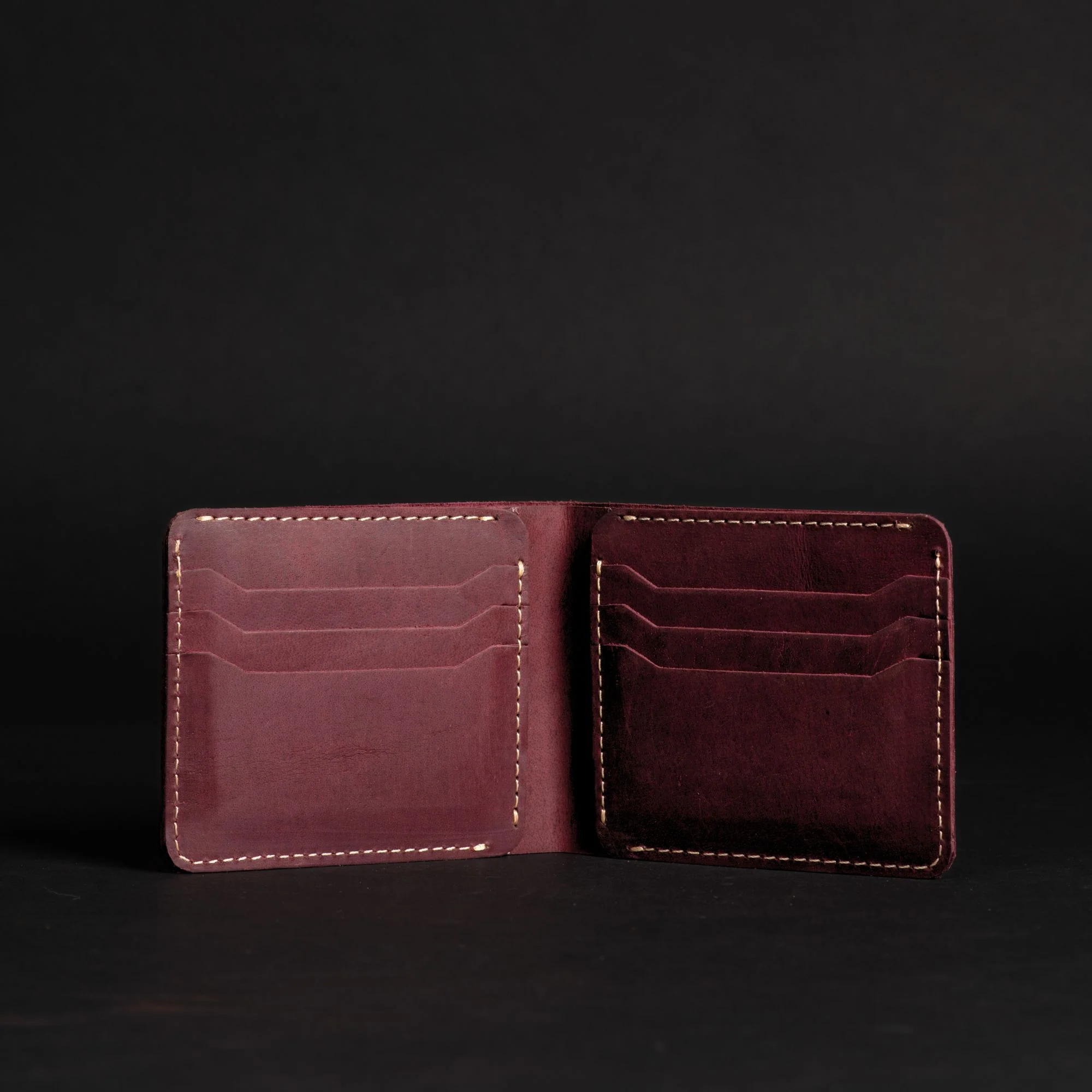 The Keystone Wallet - Burgundy Full-Grain Leather Wallet - Image 2