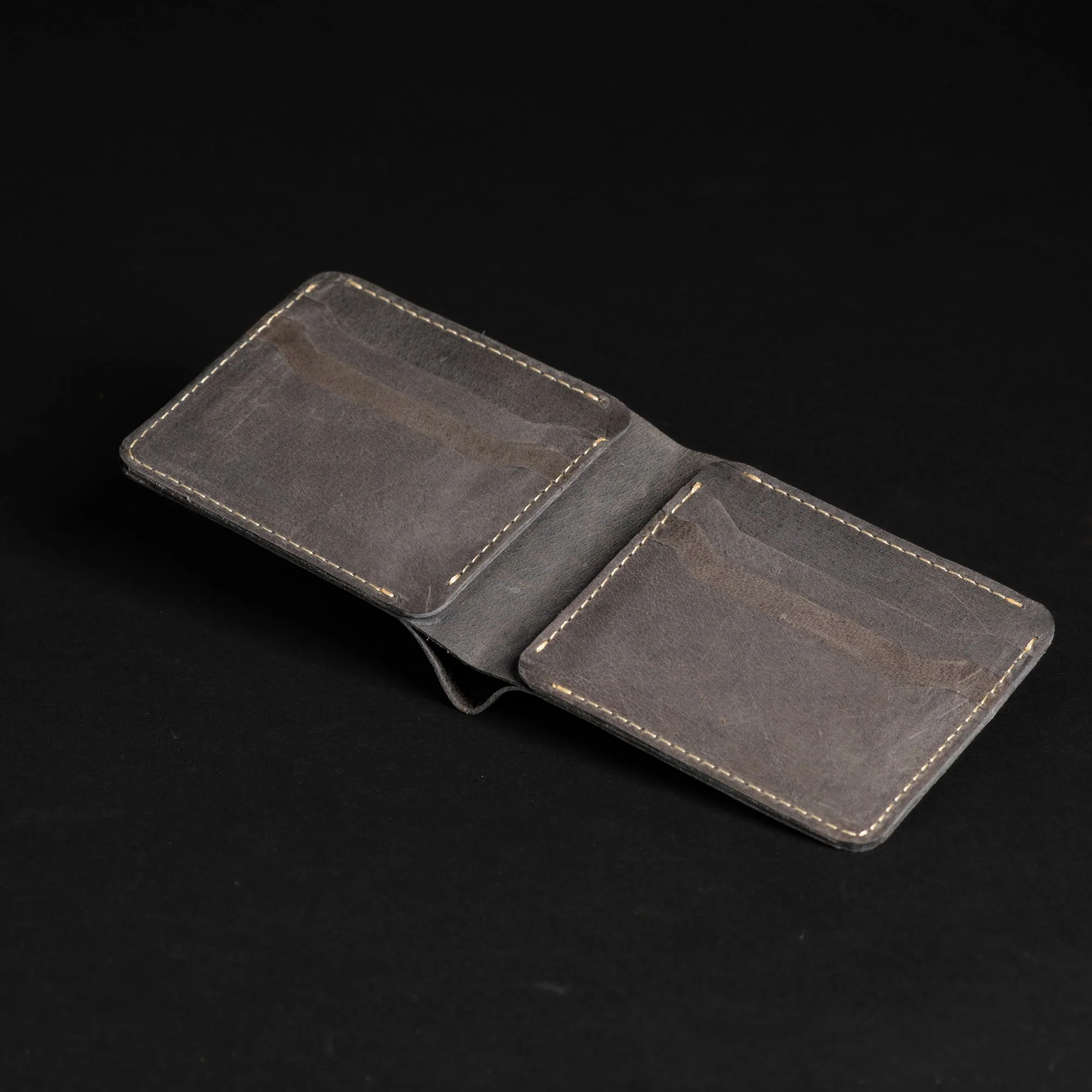 The Keystone Wallet - Slate Black Full-Grain Leather Wallet - Image 3