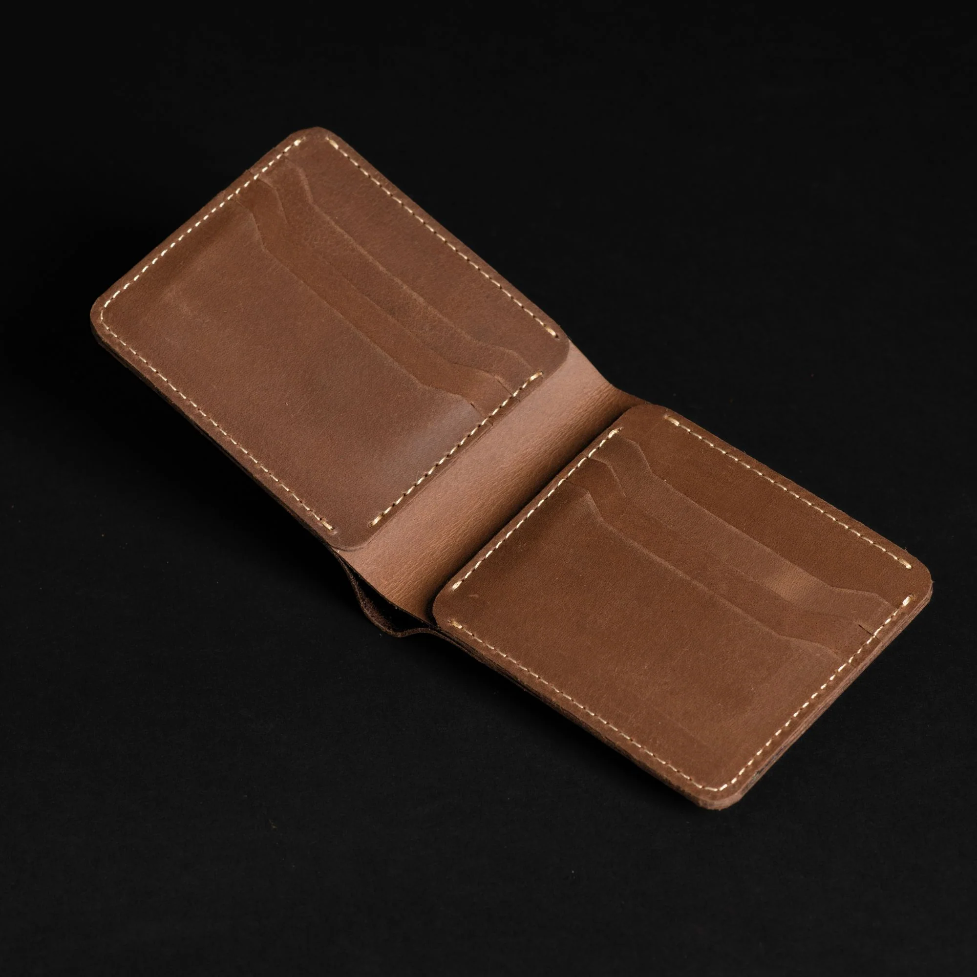 The Keystone Wallet - Saddle Brown Full-Grain Leather Wallet - Image 3