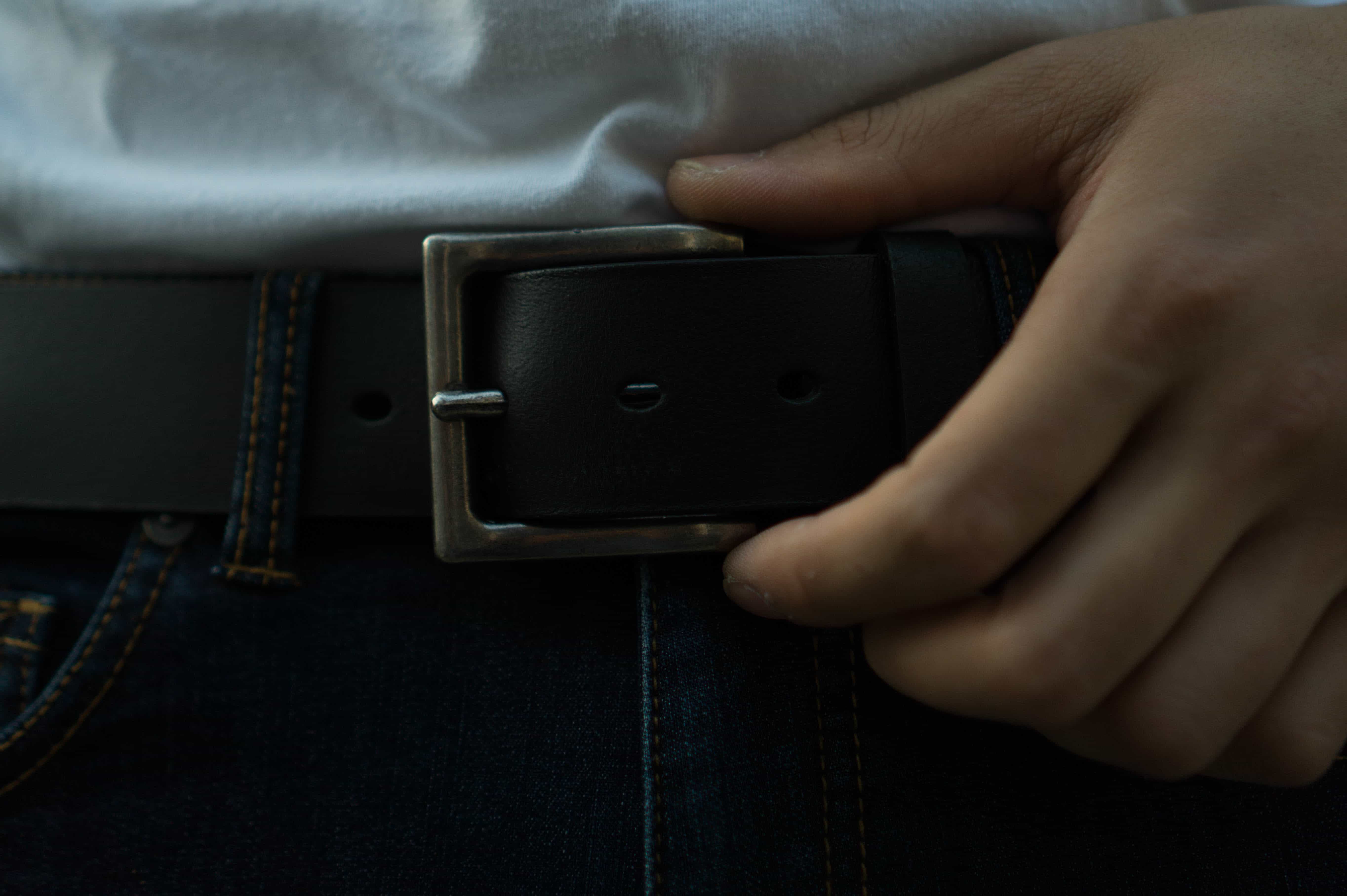 The Long Haul Belt - Black Custom Engraved Leather Belt - Image 11