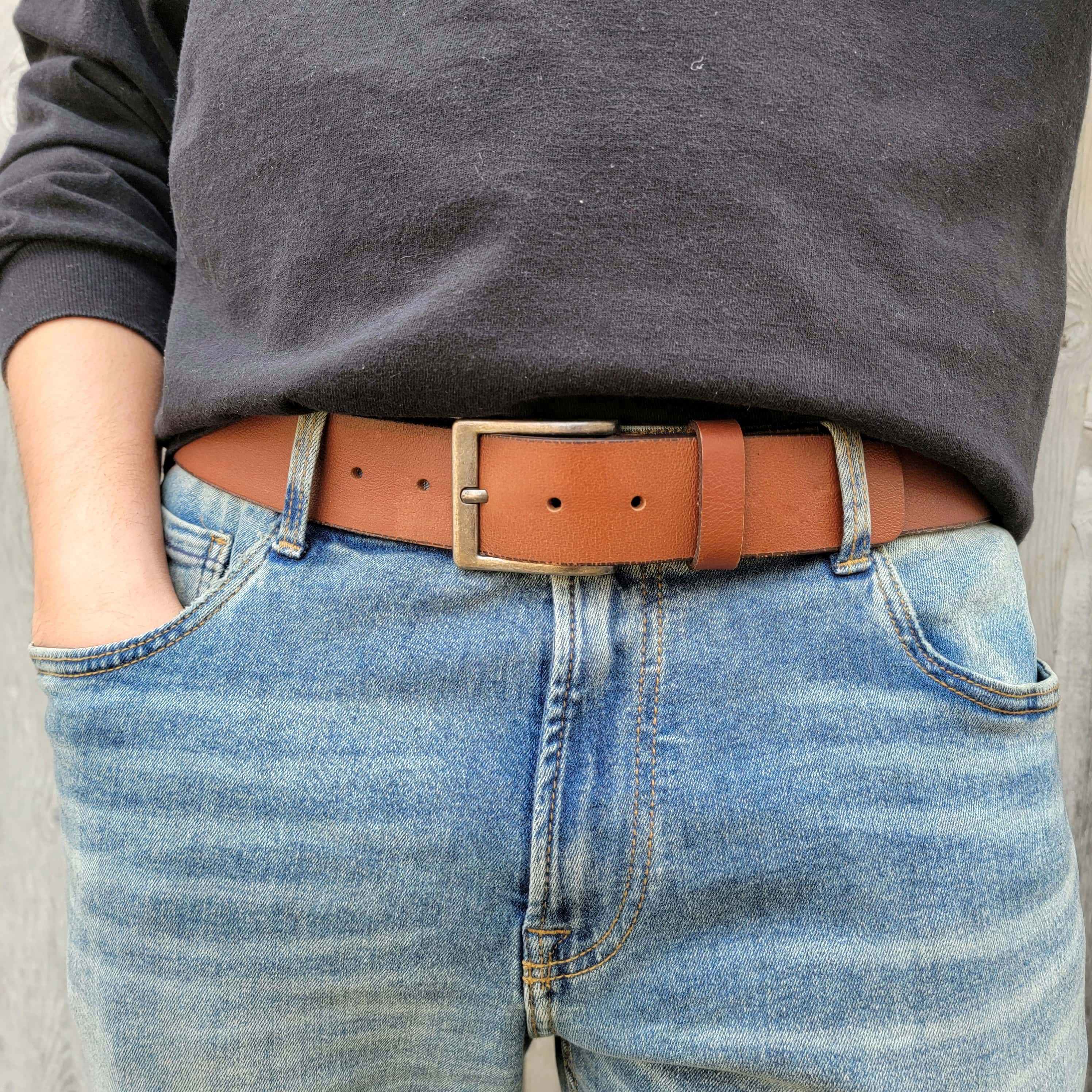 The Long Haul Belt - Black Custom Engraved Leather Belt - Image 9