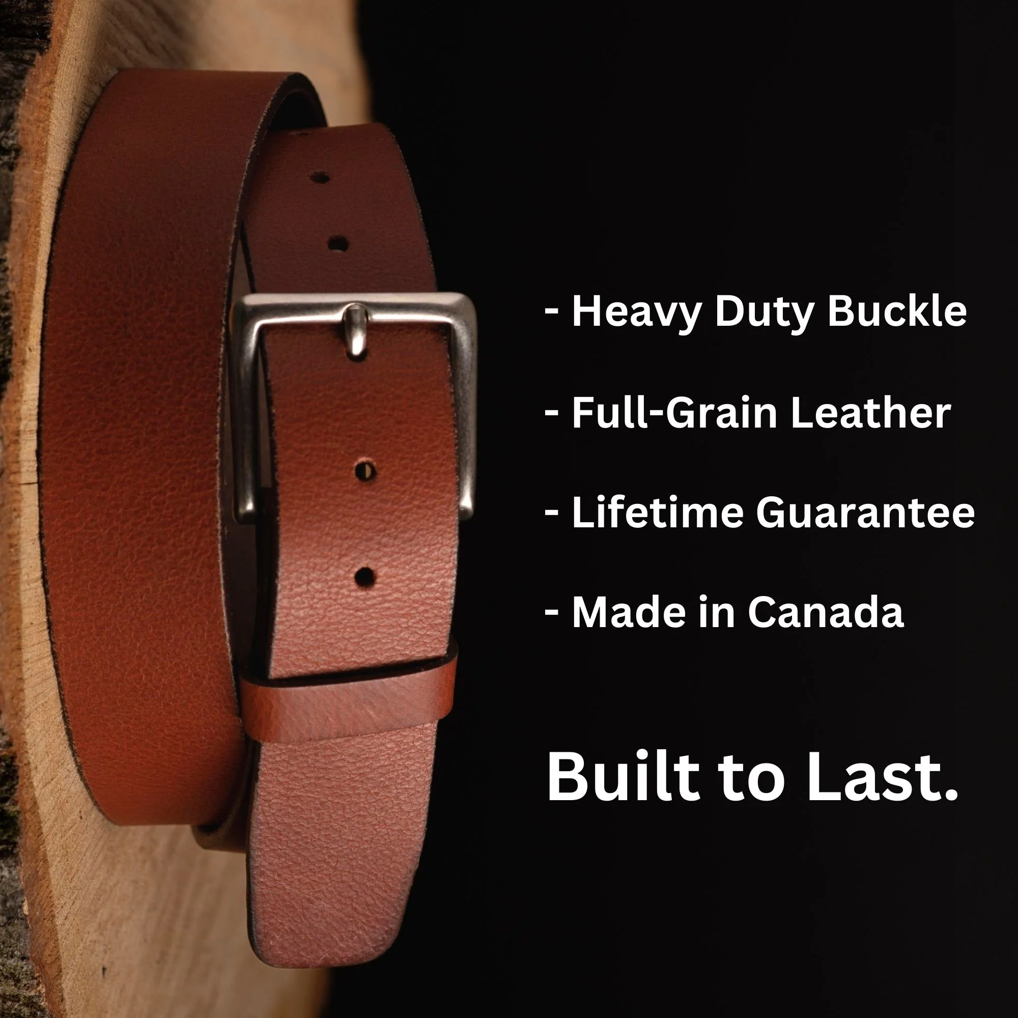 The Long Haul Belt - Classic Cognac 100% Real Leather Belt - Image 4