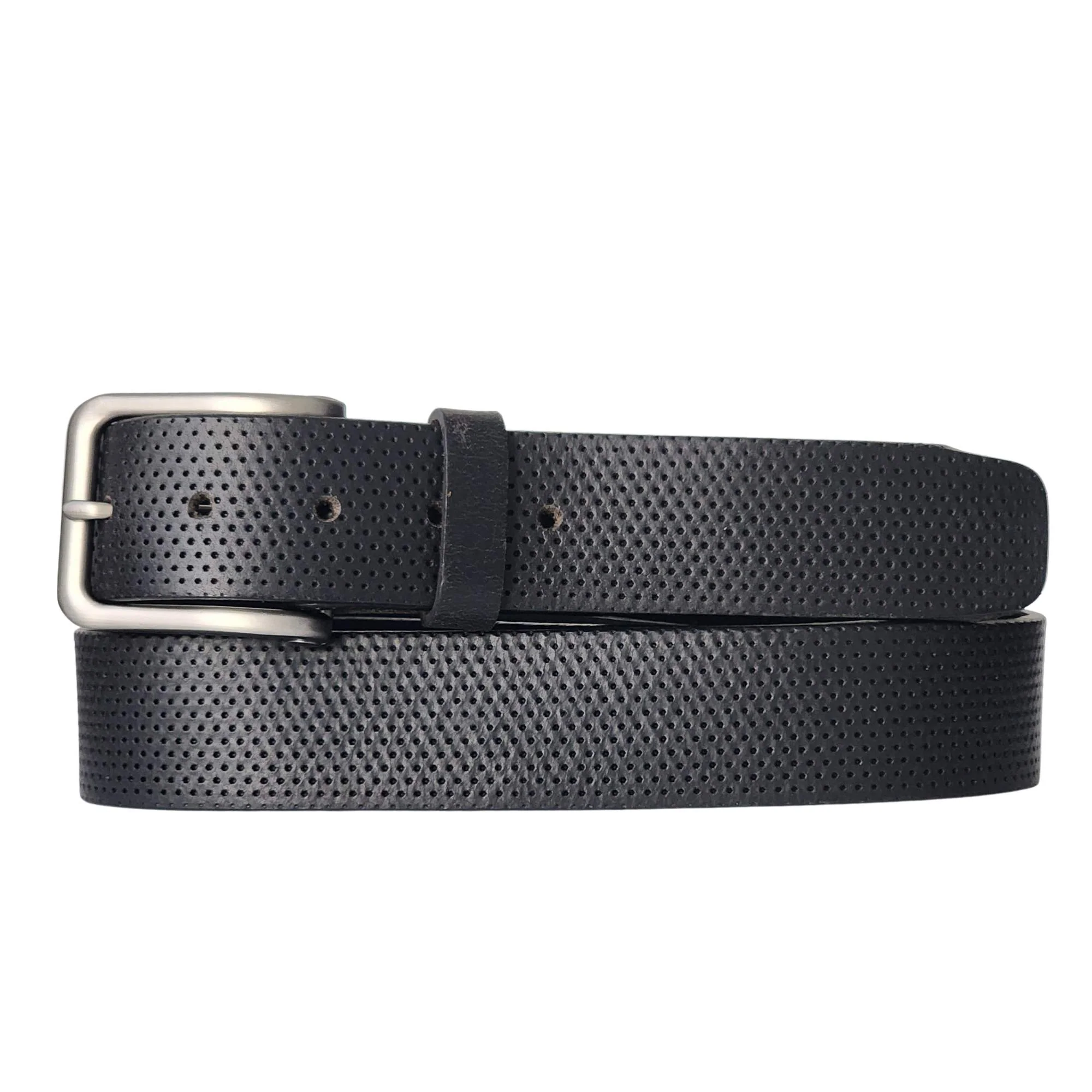 The Matrix Belt - Brown Perforated 100% Full-Grain Leather Belt - Image 6