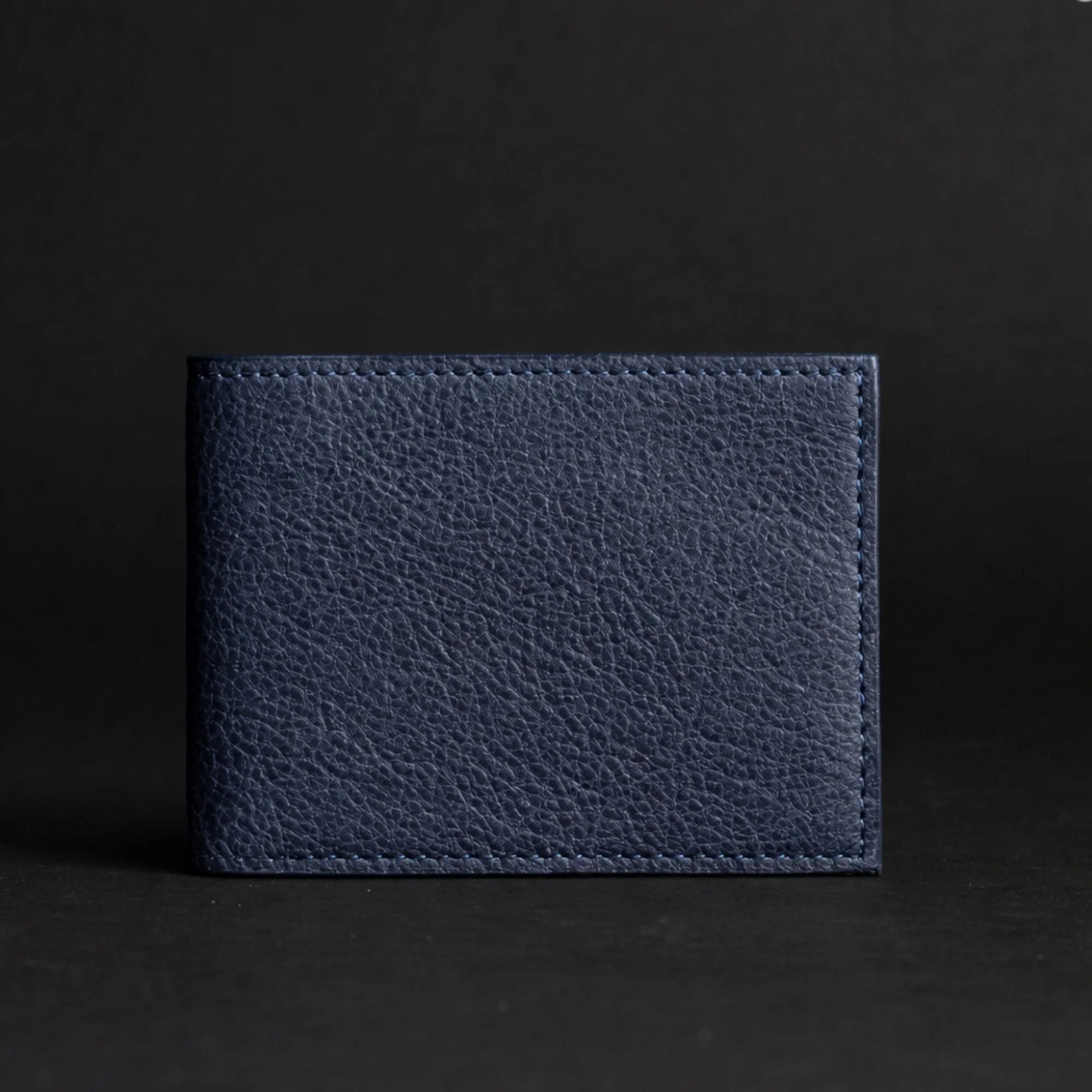 The Maverick Wallet - Black American Pebble Grain Bison Leather Wallet - Image 11