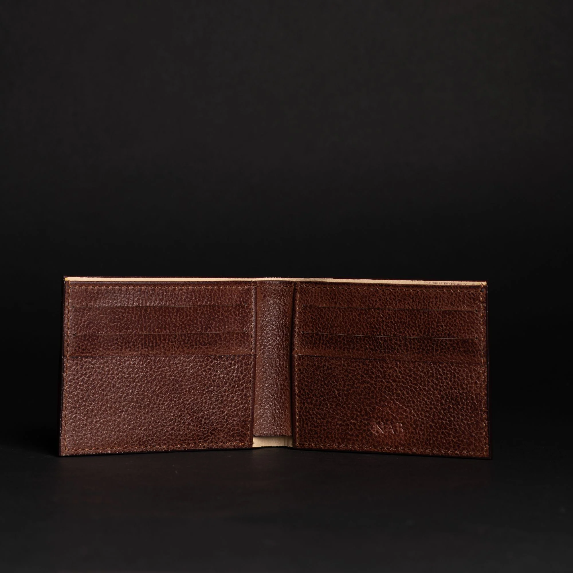 The Maverick Wallet - Black American Pebble Grain Bison Leather Wallet - Image 10