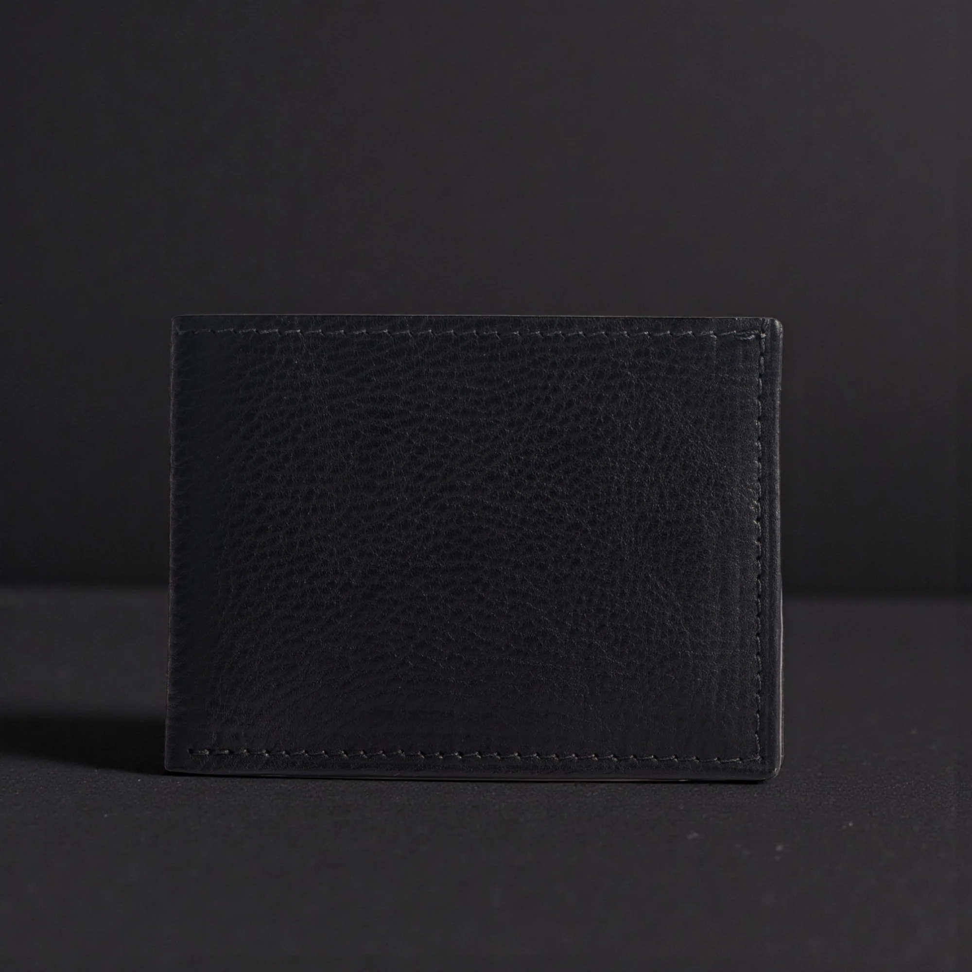 The Maverick Wallet - Cognac American Pebble Grain Bison Leather Wallet - Image 6