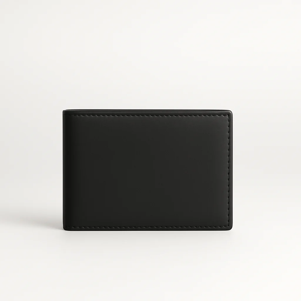 The Onyx Wallet - Premium Black Nappa Full Grain Leather Wallet - Image 4