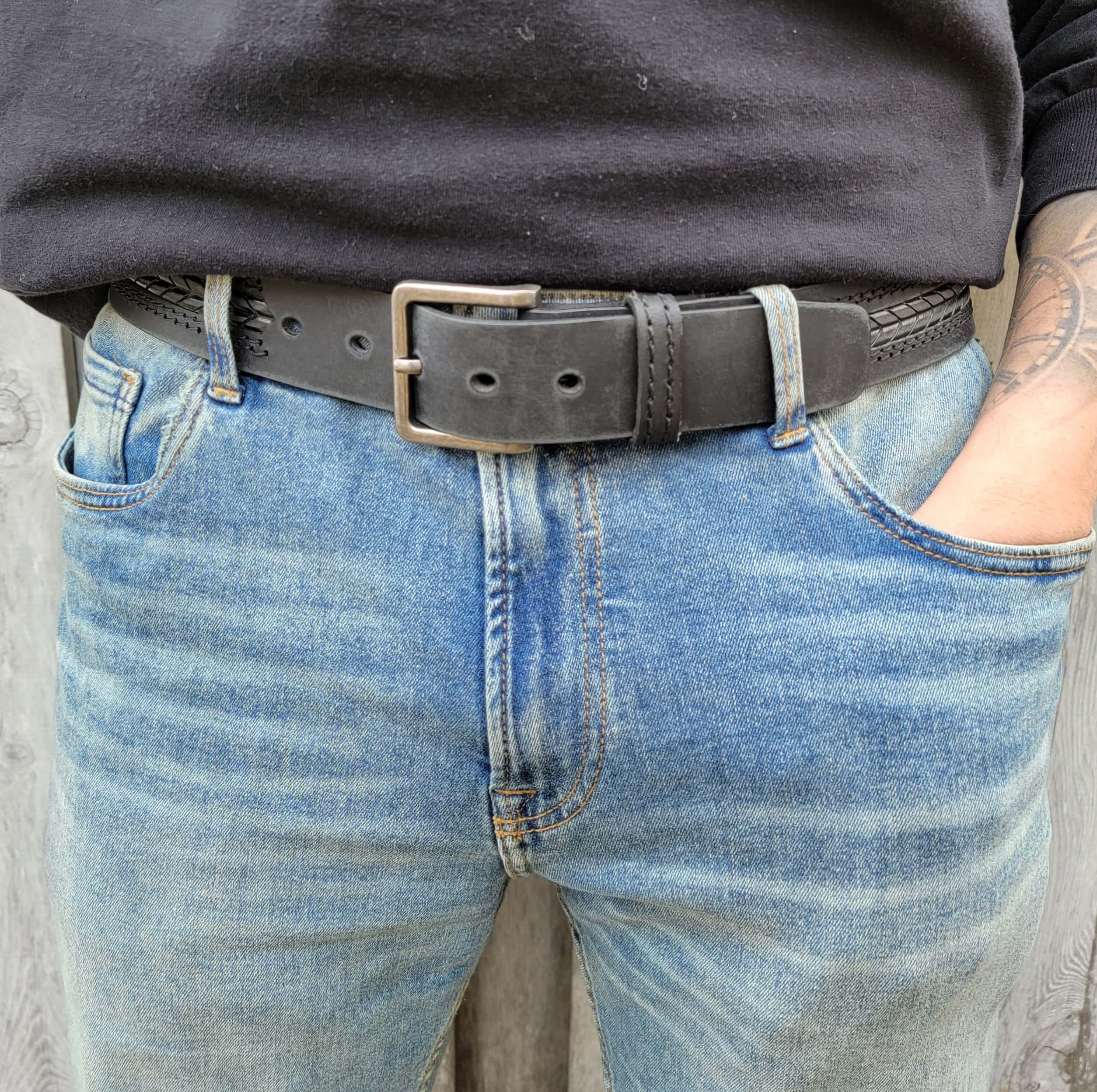 The Purpose Belt - Brown Custom Engraved 100% Real Distressed Leather Belt - Image 7