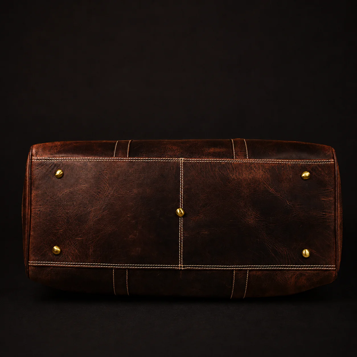 The Wayfarer Bag - Brown Classic Full-Grain Leather Duffle Bag - Image 11