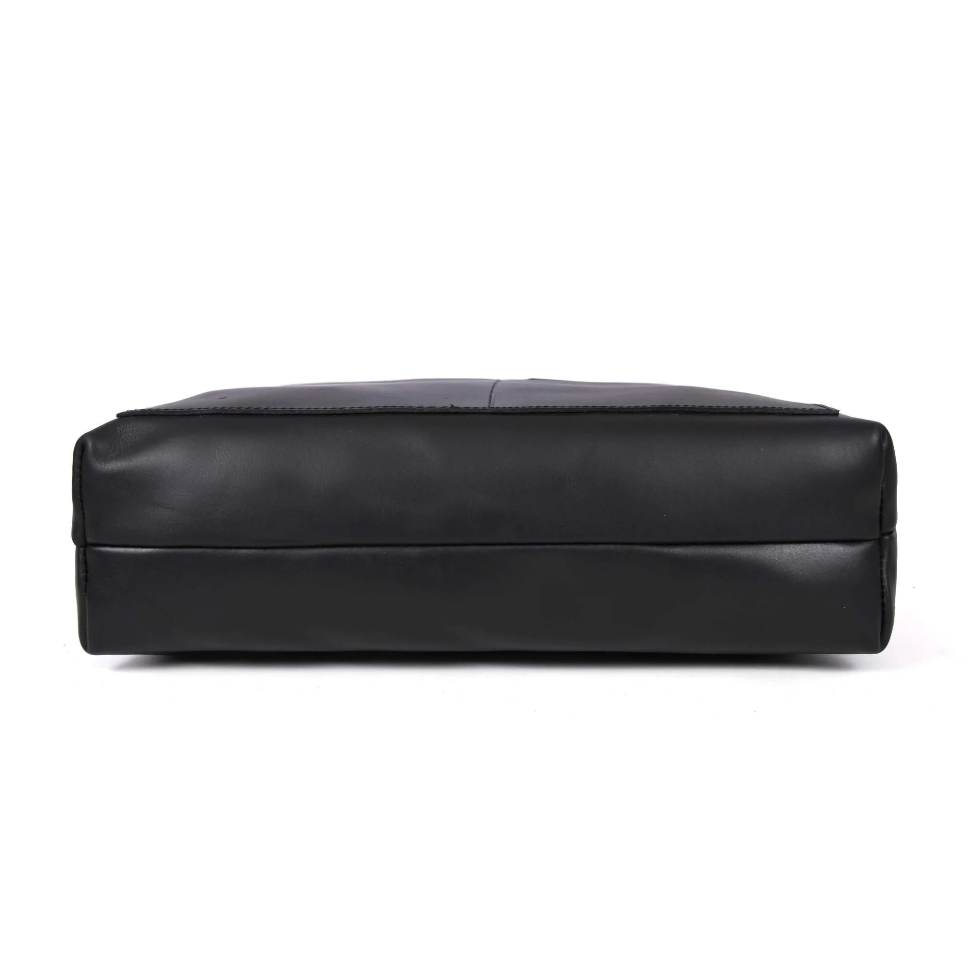 Tolredo - Black Leather Tote Bag with Leather Closure - Image 5