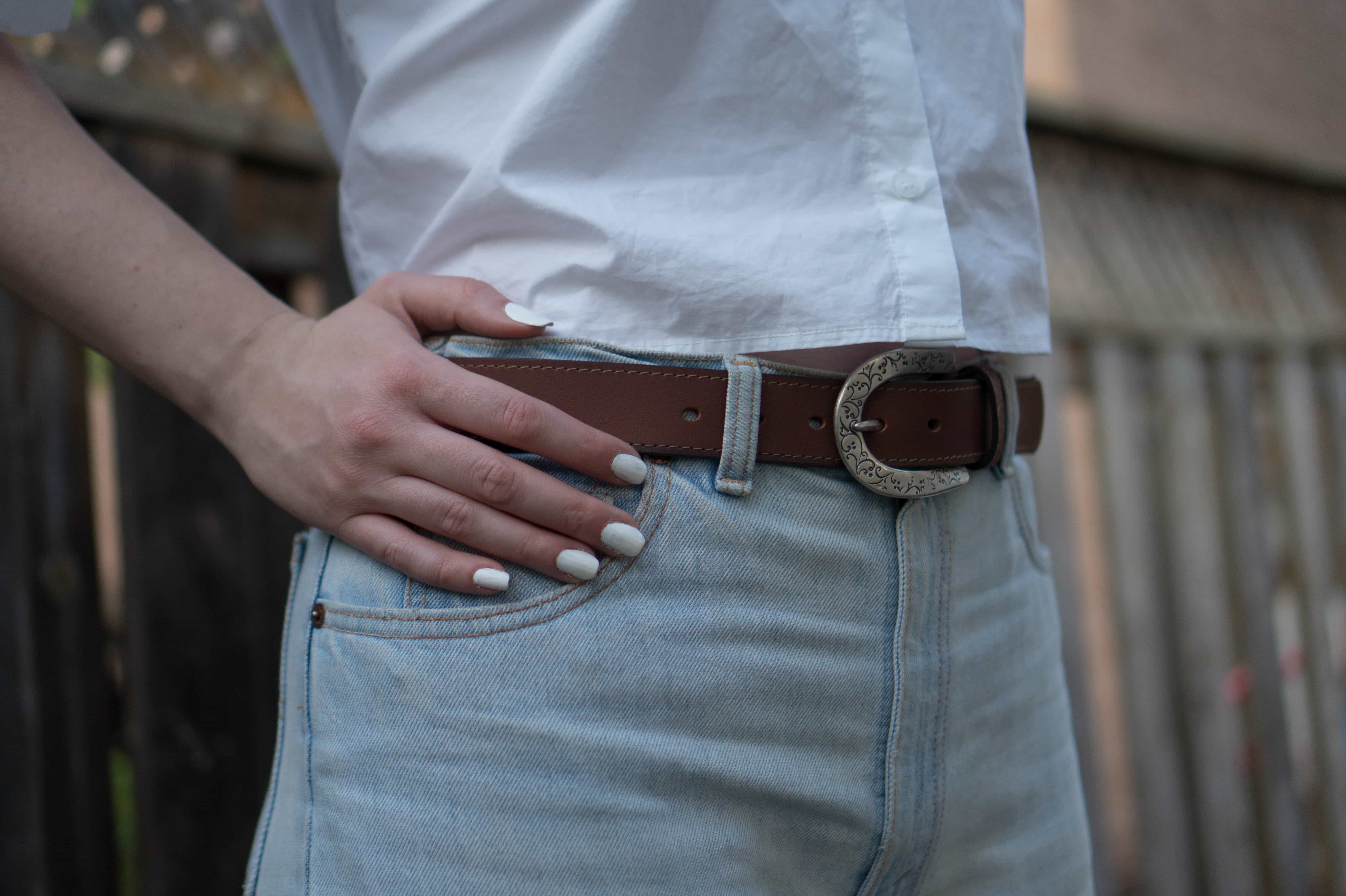 Jolene - Western Full Grain Leather Belt Made in Canada - Image 6